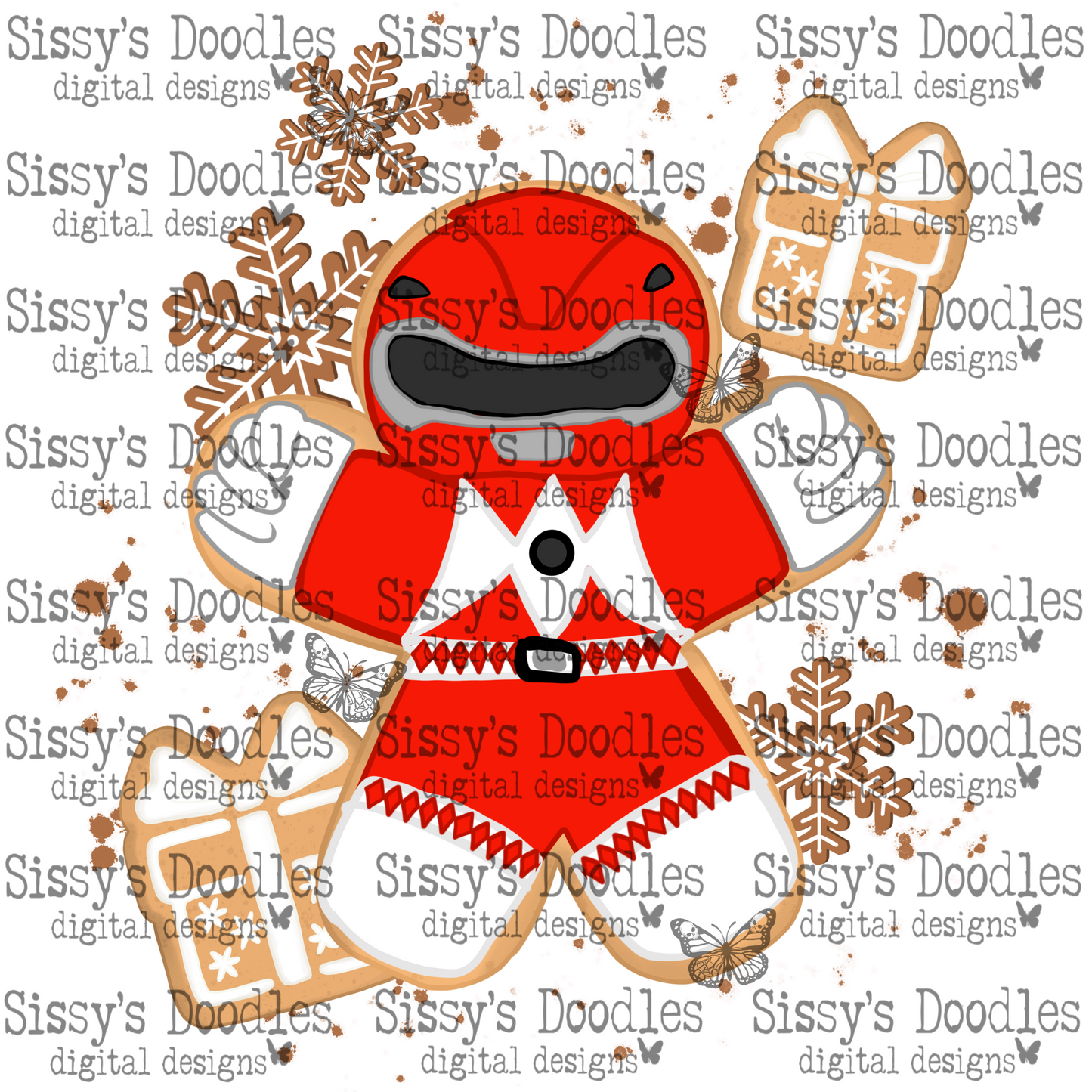 Gingerbread Power Rangers