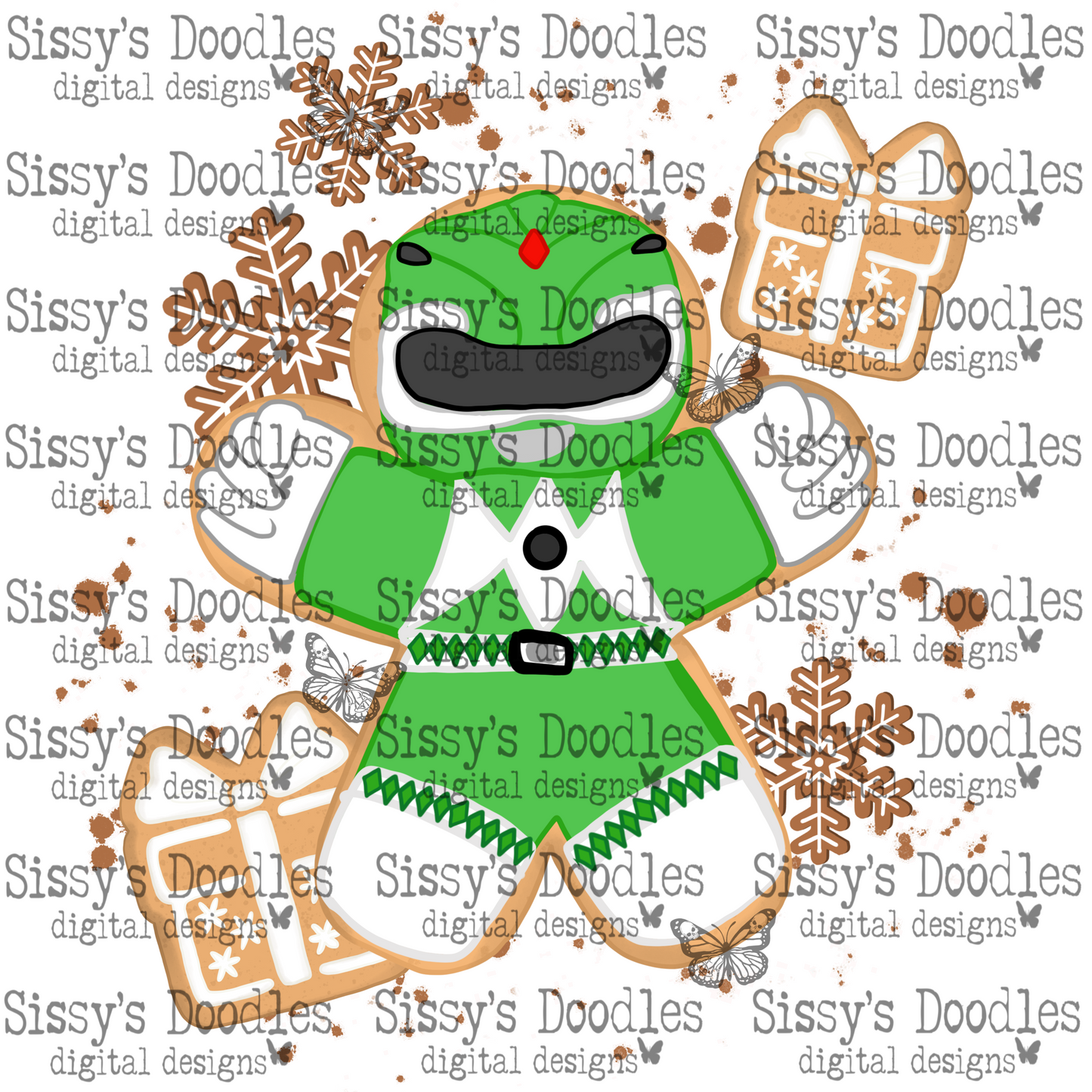 Gingerbread Power Rangers