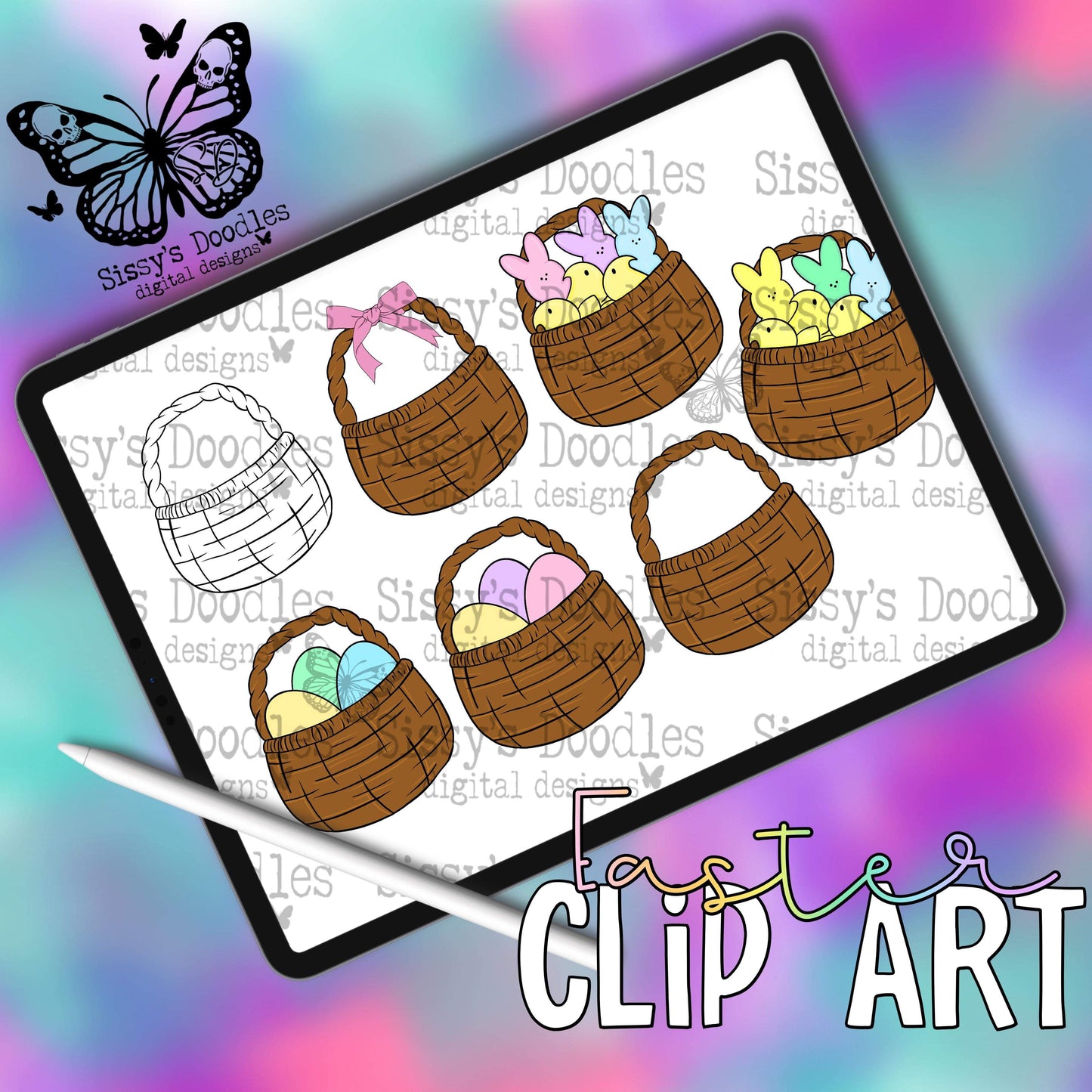 Easter Basket Clipart