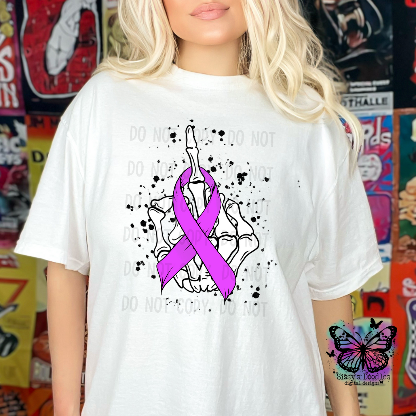 Fuck Cancer Ribbon Bundle PNG Download