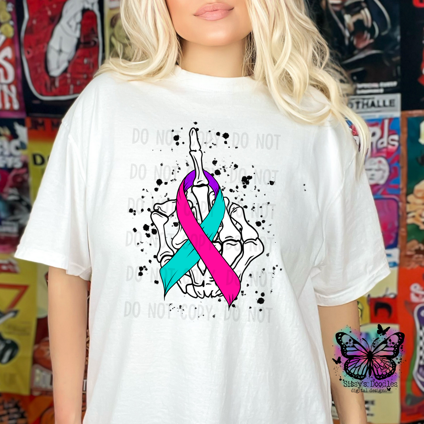 Fuck Cancer Ribbon Bundle PNG Download