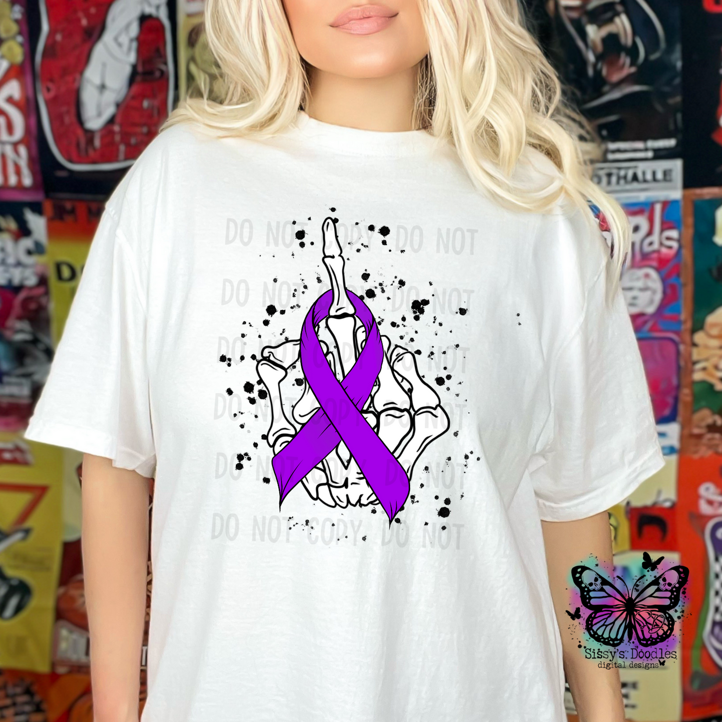 Fuck Cancer Ribbon Bundle PNG Download