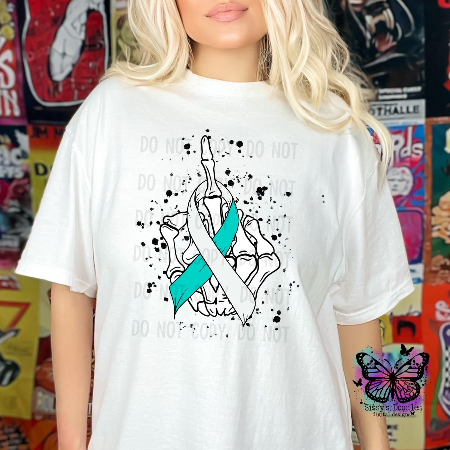 Fuck Cancer Ribbon Bundle PNG Download