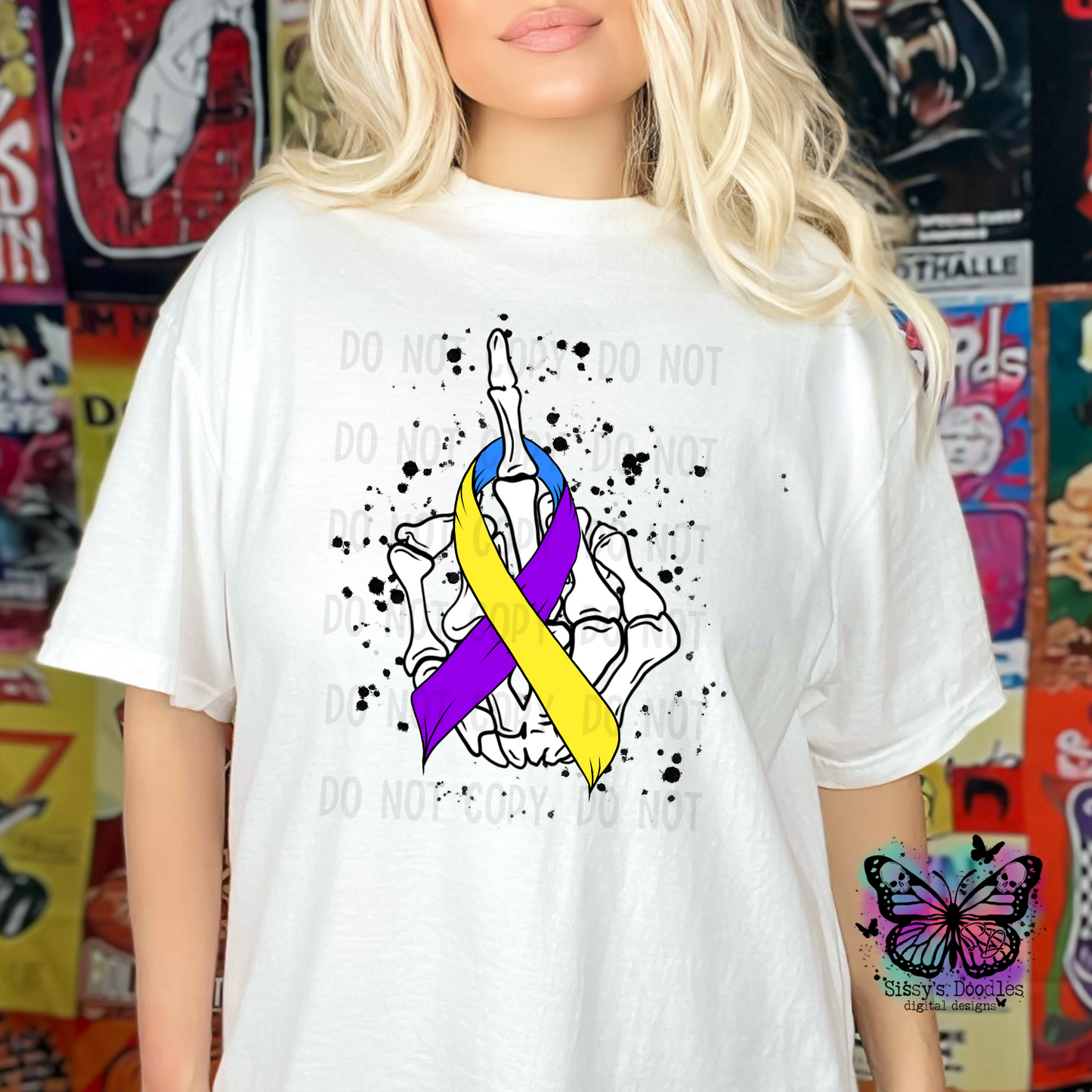 Fuck Cancer Ribbon Bundle PNG Download