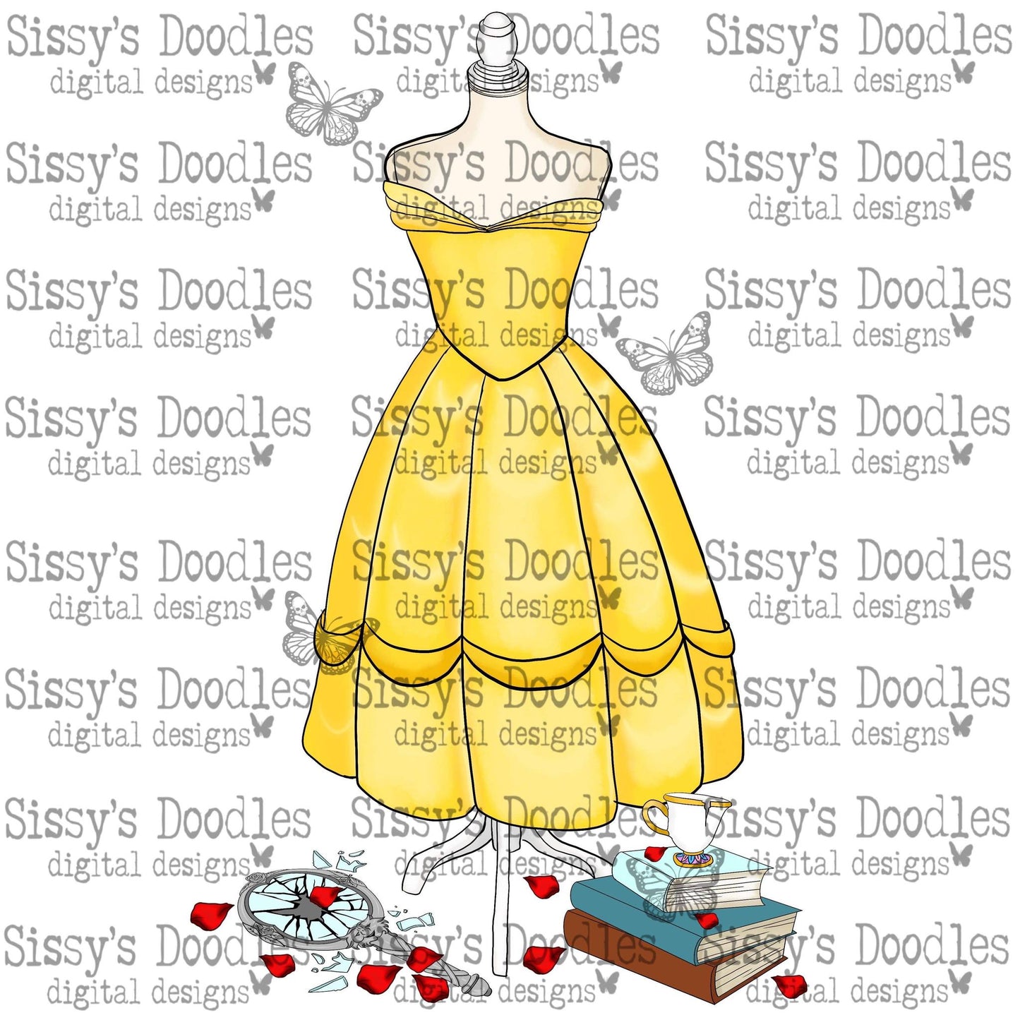 Beauty Princess Mannequin PNG Download