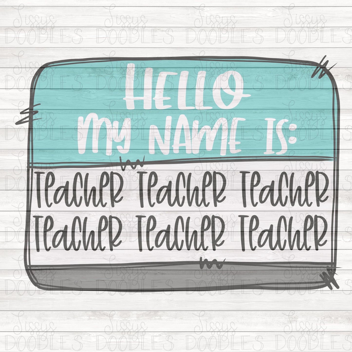 Hello my name is TEACHER PNG Download