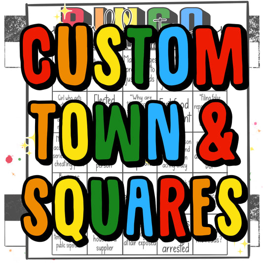 CUSTOM small town bingo