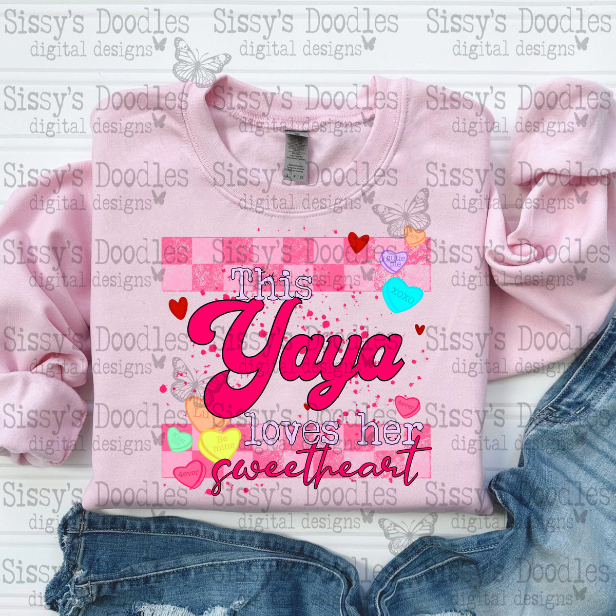 Sweetheart Yaya - Singular & Plural – Sissy’s Doodles