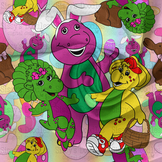 Easter Dinosaur Character Seamless