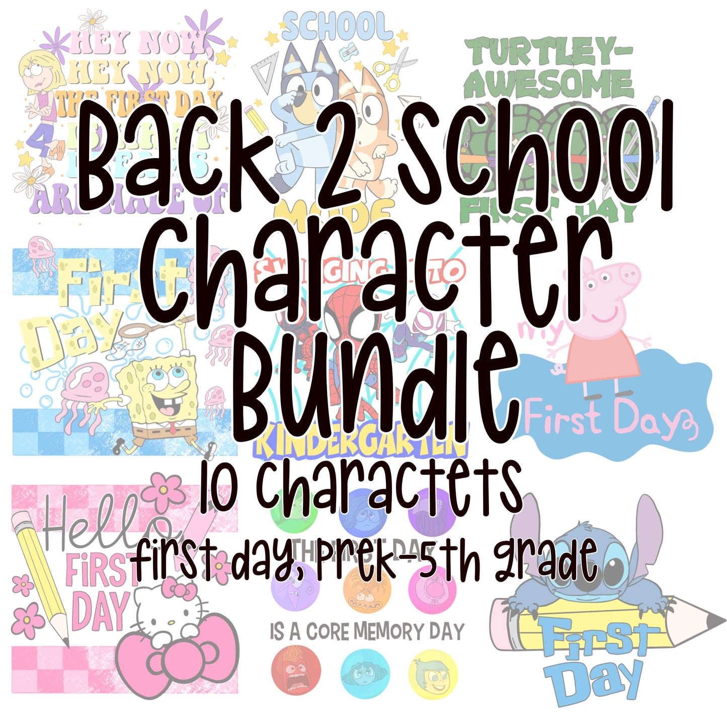 Back To School Character Bundle