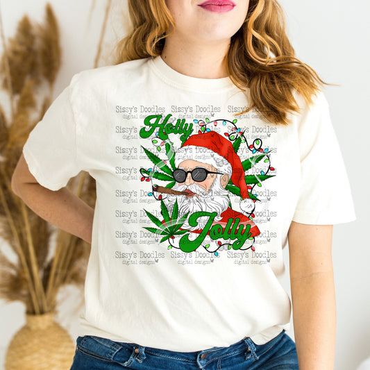 Holly Jolly Santa PNG