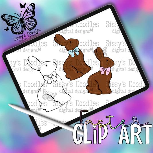 Easter Chocolate Bunny Clipart