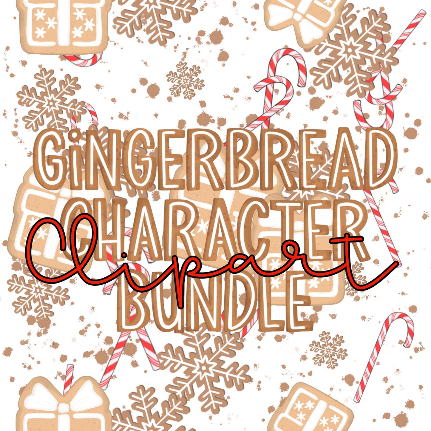 Gingerbread Character Designs & Clipart Bundle w/Commercial License Included - Google Drive