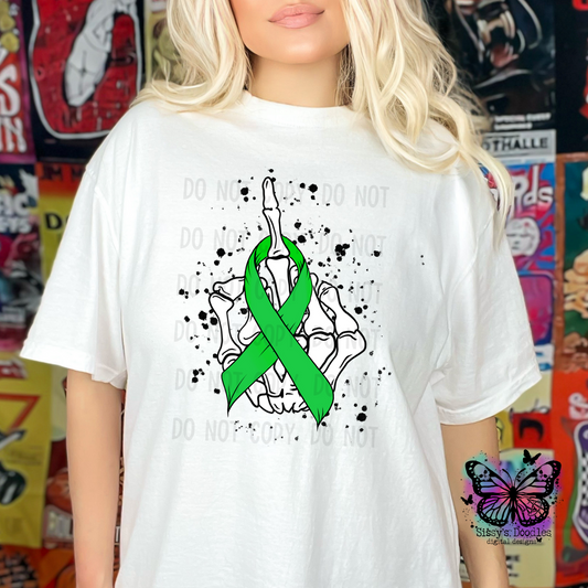 Fuck Cancer Green Ribbon PNG Download