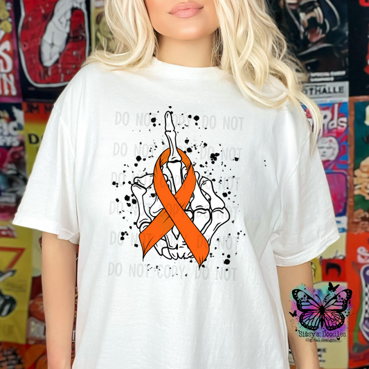 Fuck Cancer Orange Ribbon PNG Download