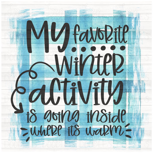 Favorite Winter Activity PNG Download