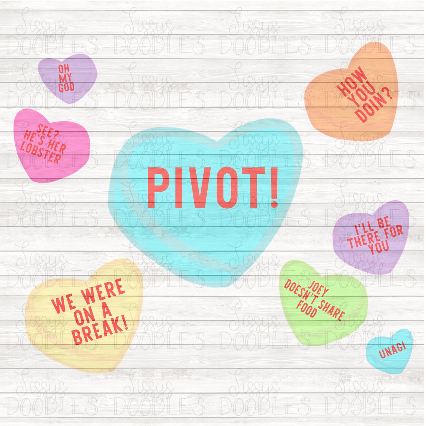 Candy hearts BUNDLE PNG Download