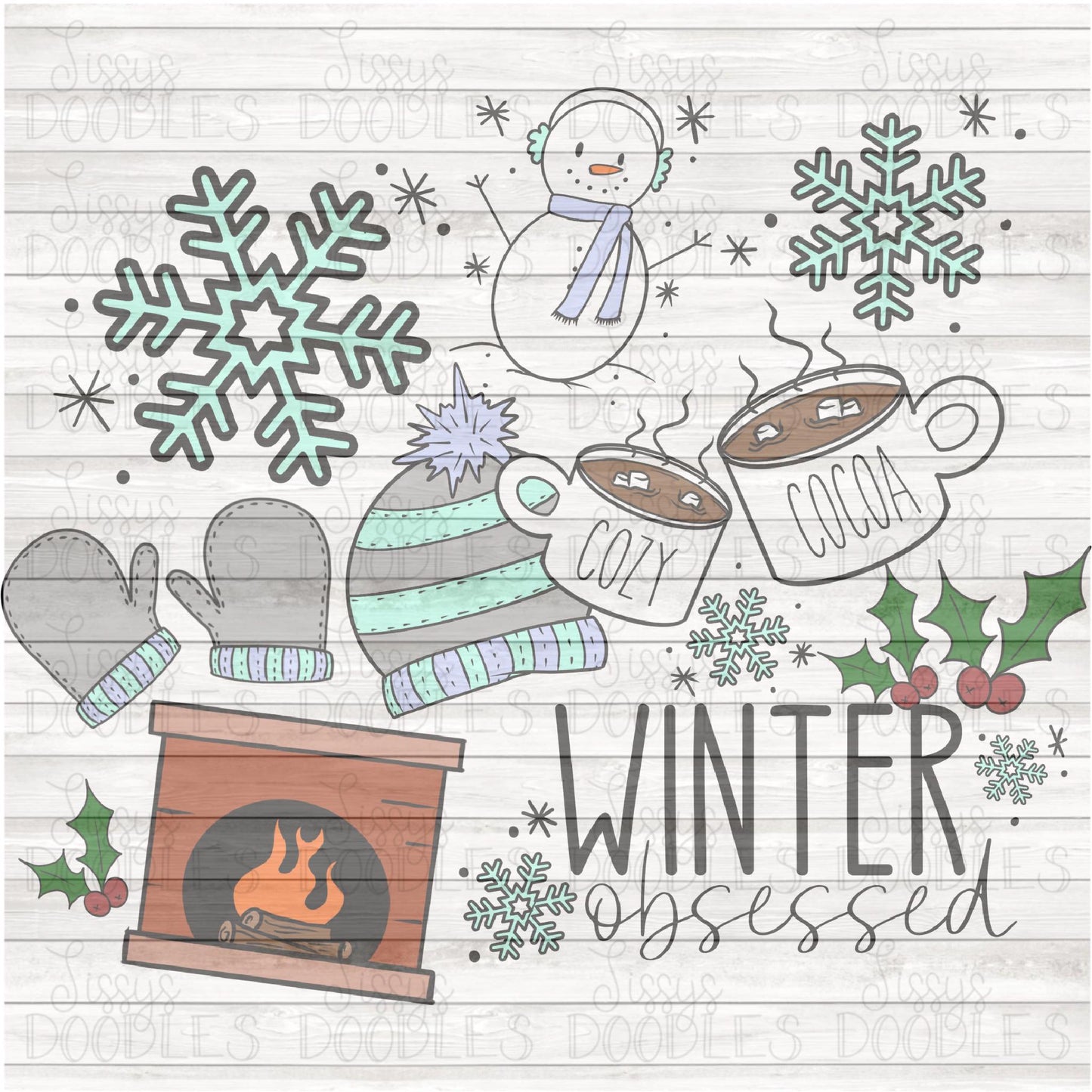 Winter Obsessed PNG Download