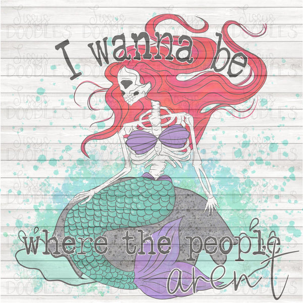 I wanna be where the people aren't PNG Download