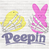 Marshmallow Titties Peepin' PNG Download
