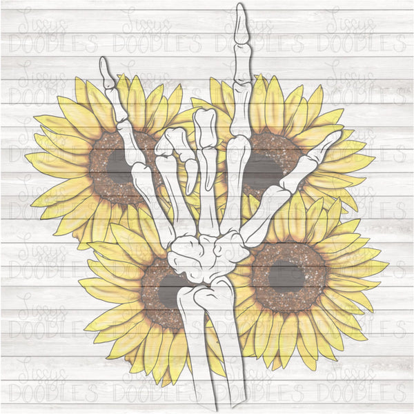 Skellie I Love You Sunflower PNG Download