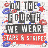We Wear Stars & Stripes PNG Download