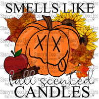 Smells like fall scented candles PNG Download