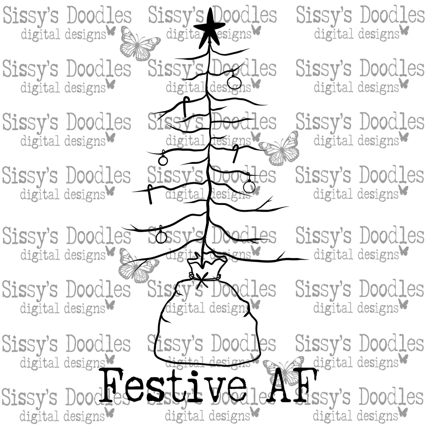 Festive AF PNG Download