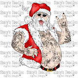 Tatted Santa PNG Download