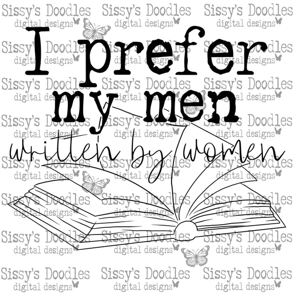 I prefer my men written by women PNG Download