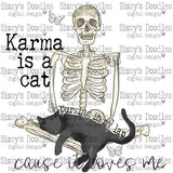 Karma is a Cat PNG Download