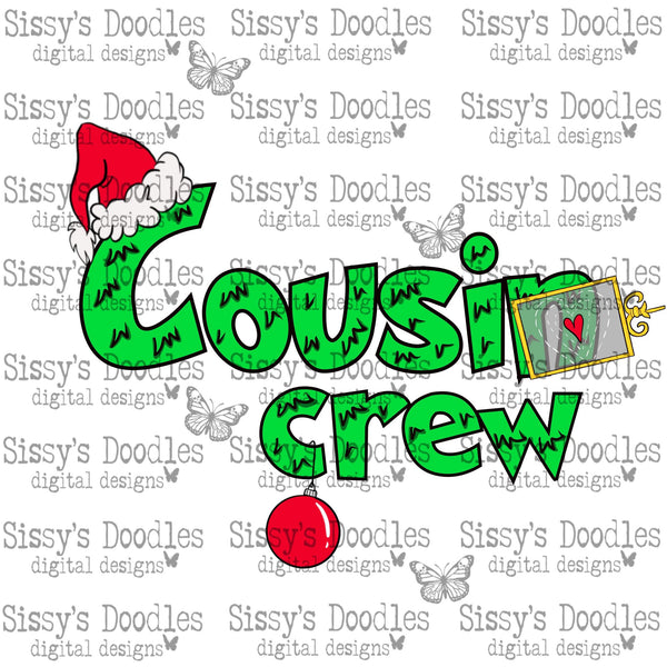 Green Cousin Crew PNG Download