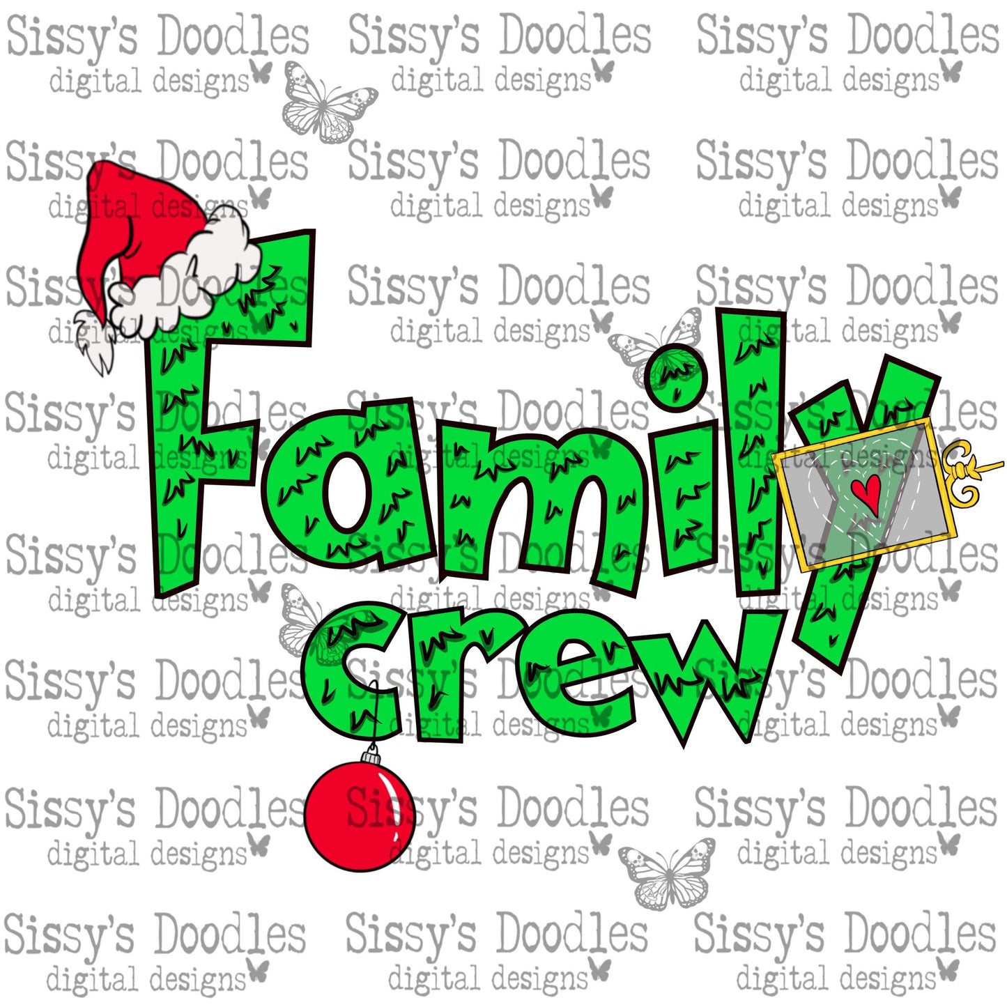 Green Family Crew PNG Download