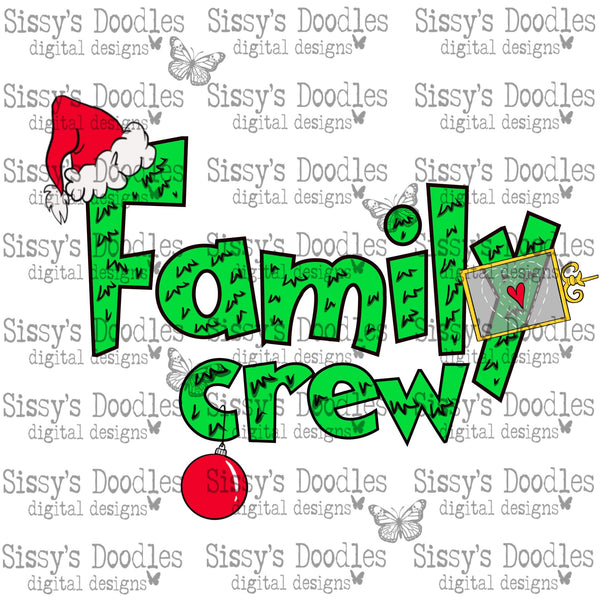 Green Family Crew PNG Download