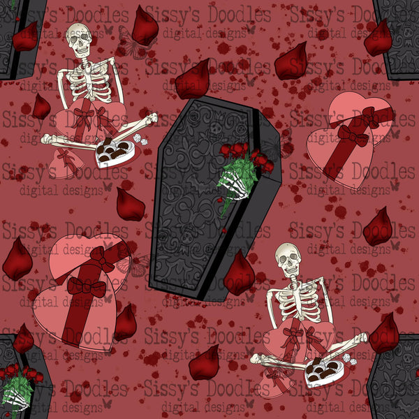 Dead Love Seamless PNG Download