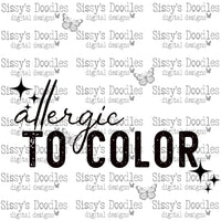 Allergic to Color PNG Download