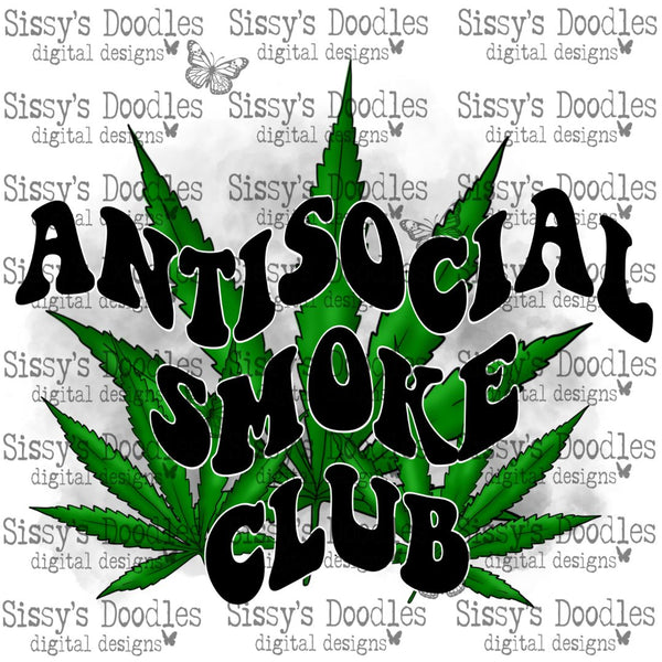 Anti Social Smoke Club PNG Download