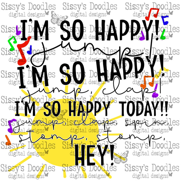 I'm so happy! PNG Download