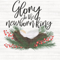 Glory To The Newborn King PNG Download