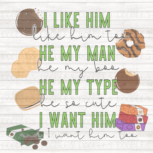 I like him, like him too PNG Download