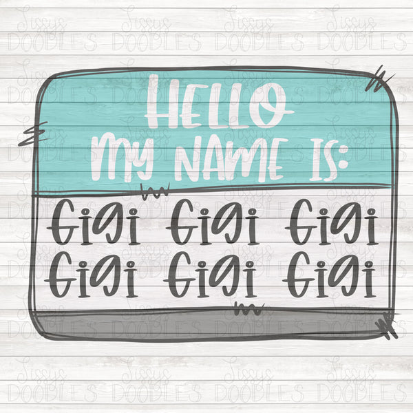Hello my name is GIGI PNG Download