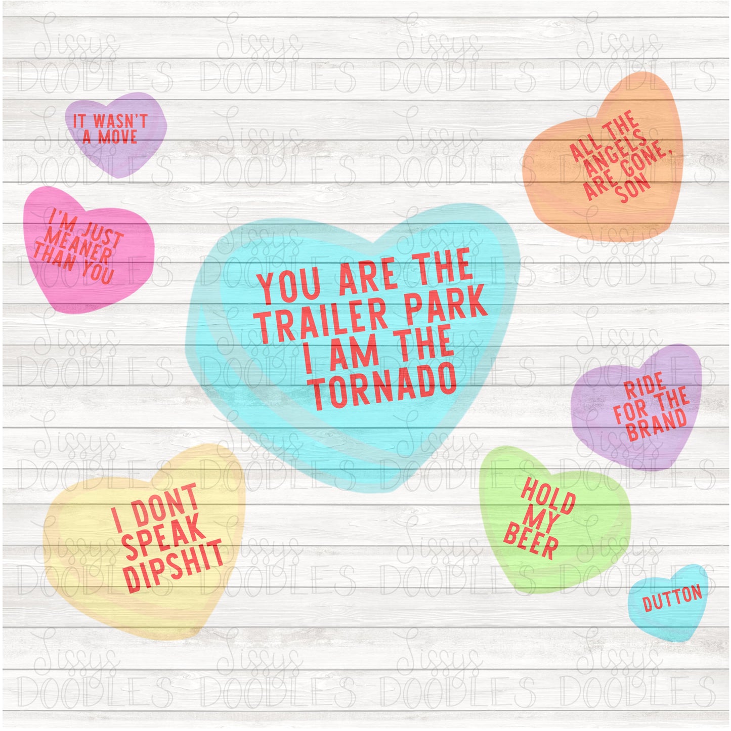 Candy hearts BUNDLE PNG Download