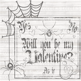 Will you be my Valentine? PNG Download SINGLE COLOR