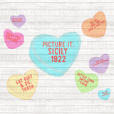 Golden Girls Candy Hearts PNG Download