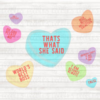 The Office Candy Hearts PNG Download