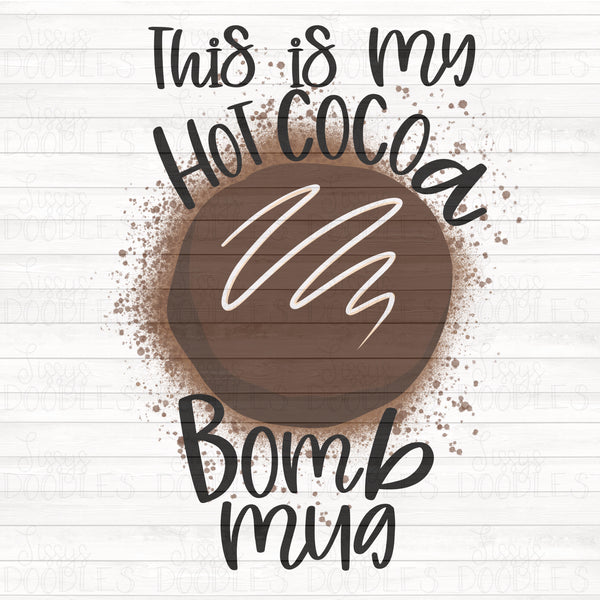 Hot Cocoa Bomb mug PNG Download