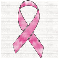 Breast Cancer Tie Dye ribbon PNG Download