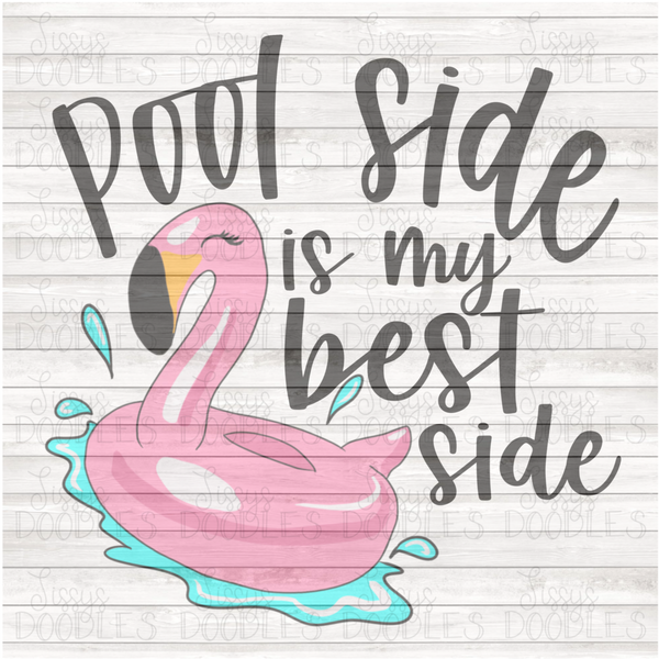Poolside is my best side PNG Download