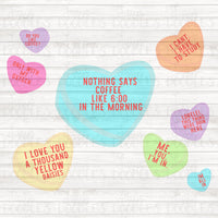 Candy hearts BUNDLE PNG Download