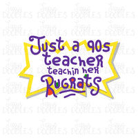 Just a 90s Teacher Teachin Her Rugrats PNG Download